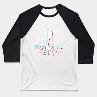 Wynonna Earp Retro Glitch - White Baseball T-Shirt